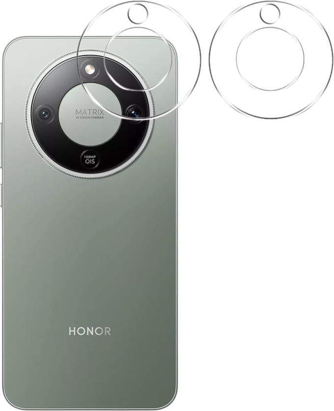Camera Protector geschikt voor Honor Magic 8 Lite 5G - 2 stuks van glas Transparante glazen