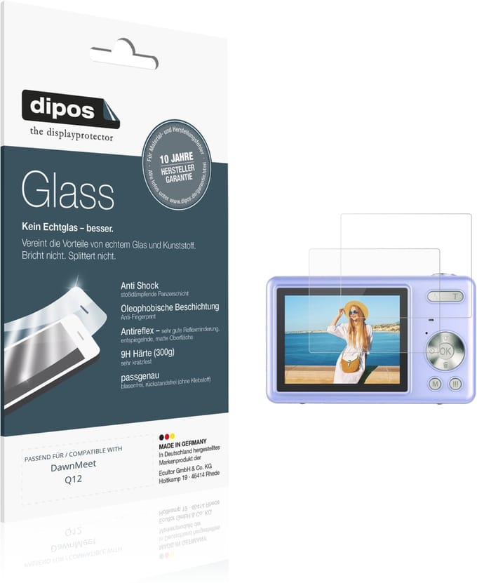 dipos – 2x Matte Pantserfolie geschikt voor DawnMeet Q12 | 9H Screenprotector