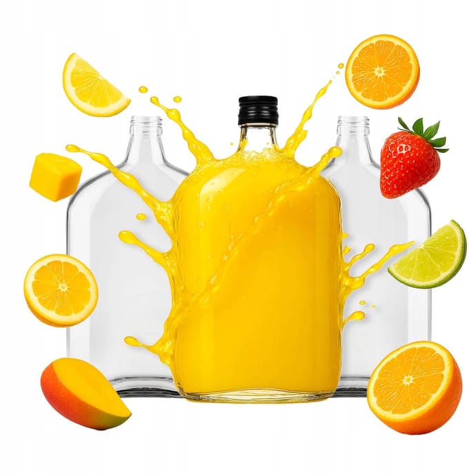 Bimberek - Bunia Serie - Glazen Vlakke Fles - 1L - Bruiloft - Whisky