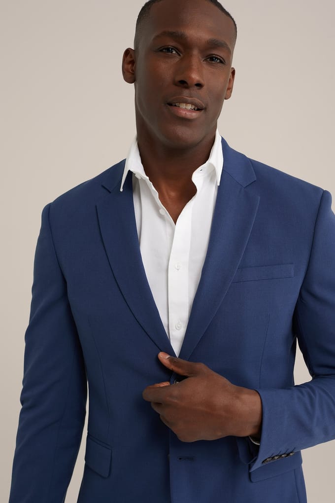 We Fashion Blazer Ice Blue Größe: 44 | Blazer Outlet | Herren | Blau