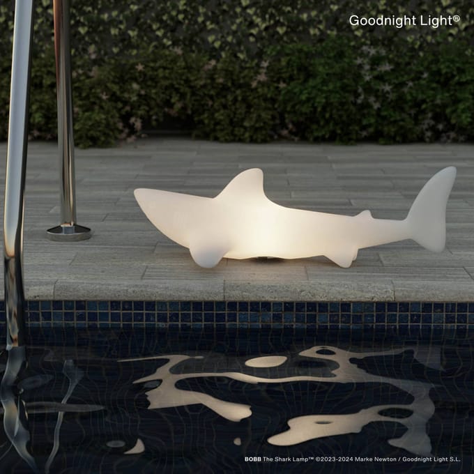 Goodnight Light - Shark (Outdoor) Lamp Bobb - Haaienlamp - color changing