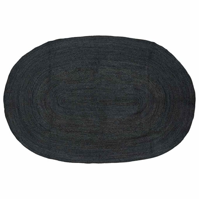 vidaXL - Vloerkleden - Donkergrijs - 152 - x - 245 - cm - Jute