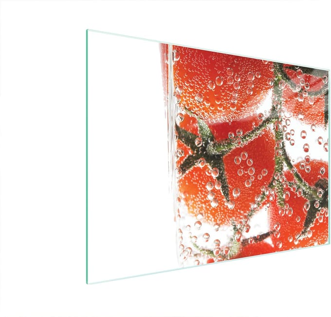 TMK ArtDeko Serie - Glazen Snijplank - 40x30 cm - Pomidor - Antislip