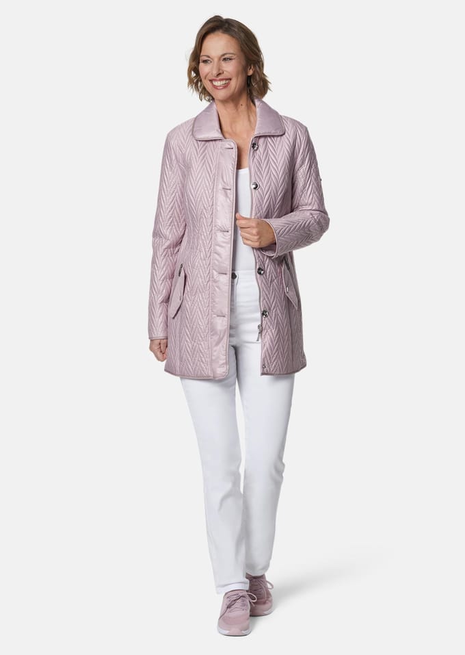 Lang jack met bijzondere stiksels - oudrosé - Gr. 19 van Goldner Fashion