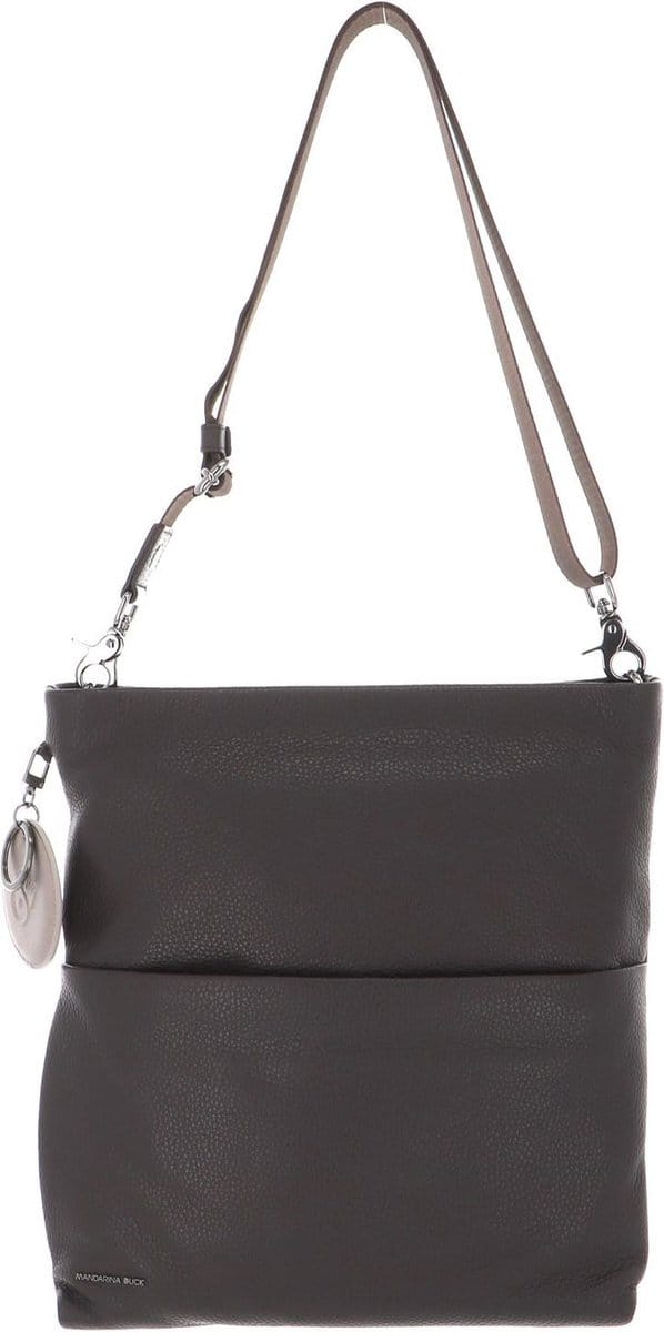 MANDARINA DUCK Leren Schoudertas Mellow Leather Crossover Bag Mole Bruine