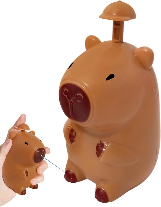 Waterspel Capybara - Sproeier Speelgoed - Buiten Spelen - Interactief Plezier - 10 x 6 x 5 cm - Multicolor