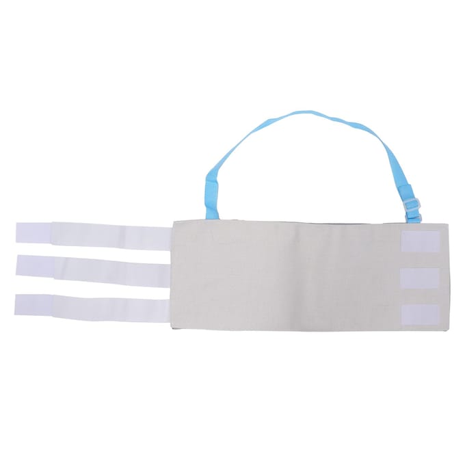 Gebroken Ribbrace Borstbeen Ribfractuur Fixatie Riem Wrap Postoperatieve Revalidatie white