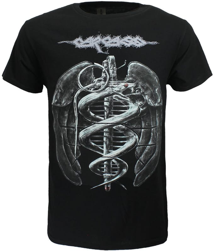 Carcass Snake Grenade T-Shirt - Officiële Merchandise - L