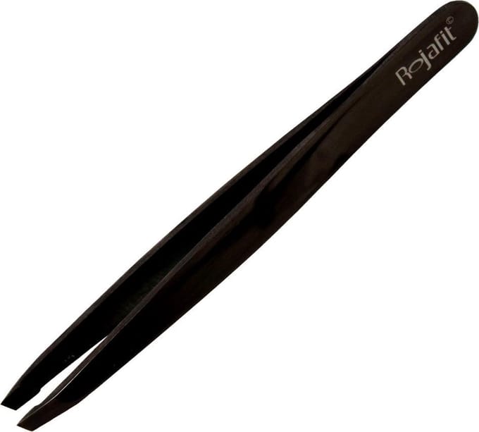 Rojafit  Professionele Pincet schuin 9,5 cm-Gun Metal