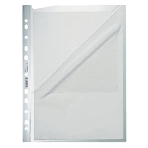 Leitz Premium Showtas A4 - 30% Gerecycled Plastic - PP - 0,13 mm - 11-gaats - 100 stuks - Transparant