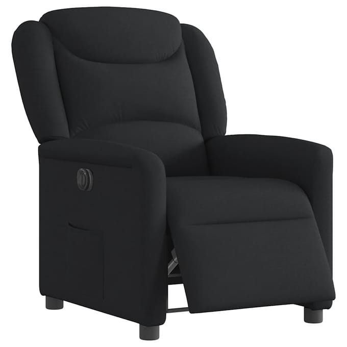 vidaXL - Fauteuil - verstelbaar - elektrisch - stof - zwart