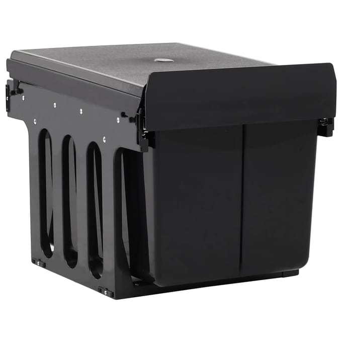 vidaXL - Inbouwprullenbak - uittrekbaar - soft-close - 48 - L