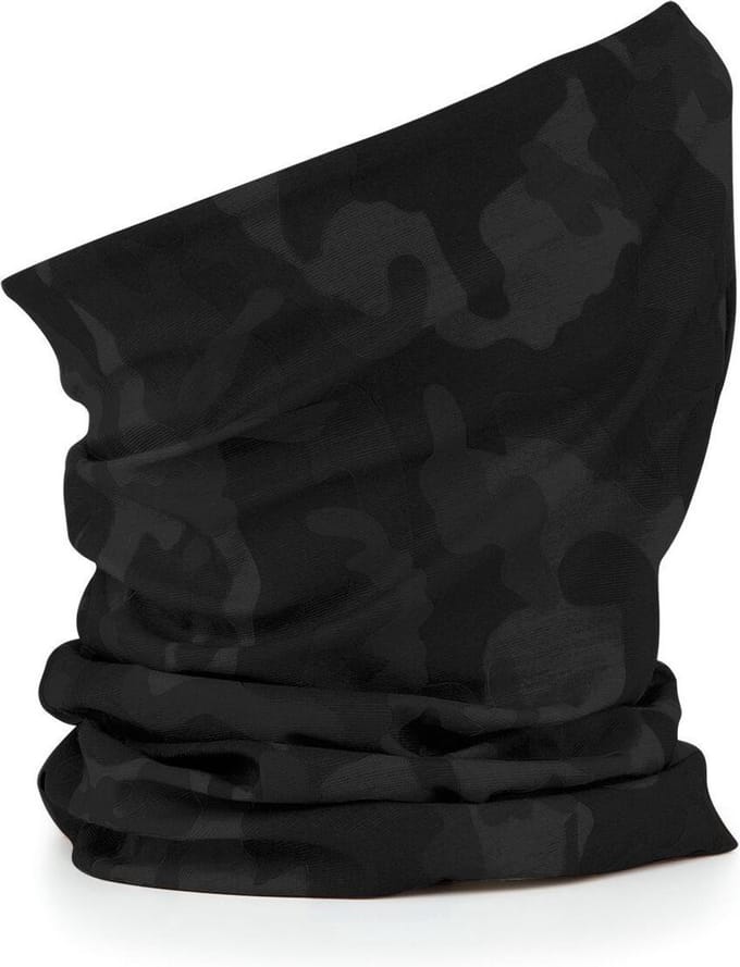 ***Midnight Camo-Bandana & FaceShield - Motorrijden - Beschermt nek en hals Morf - van Heble® ***