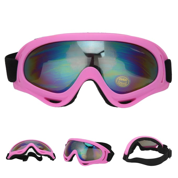 Lunettes de ski pour enfants, garçons et filles, verres antibuée à double couche, unisexes blanc