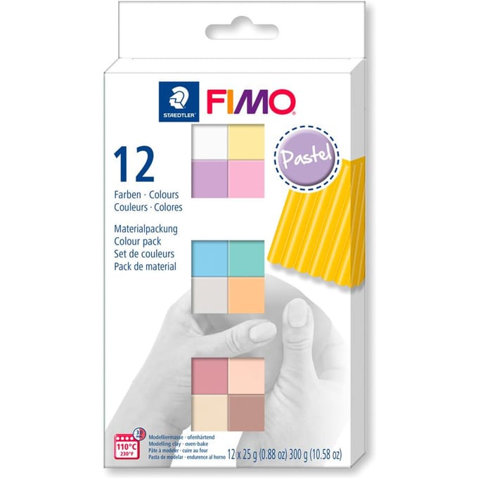 FIMO soft - ovenhardende boetseerklei - colour pack - 12 pastel colours