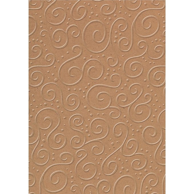 Gepreegd karton Milaan, ca. 50 x 70 cm, 220 g/sqm - Bruin/Natuur