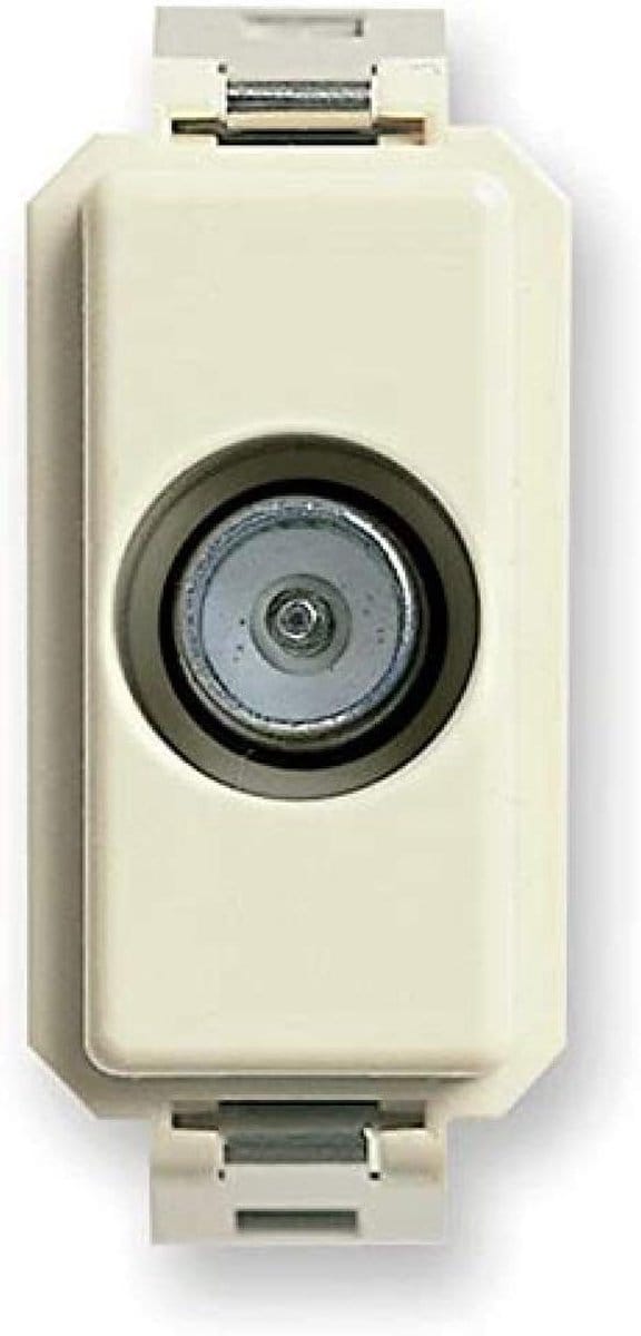 Vimar 0R08190.10 Serie 8000 antenne-contactdoos TV-RD-SAT met 10 dB stekker