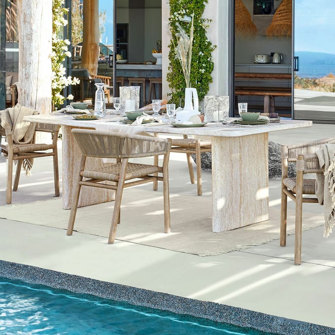 LOBERON Eettafel Yveline crème