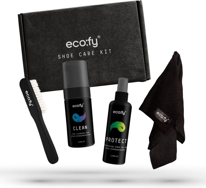 eco:fy® Schoenonderhoudsset • reinigingsset met waterdichtmakend middel