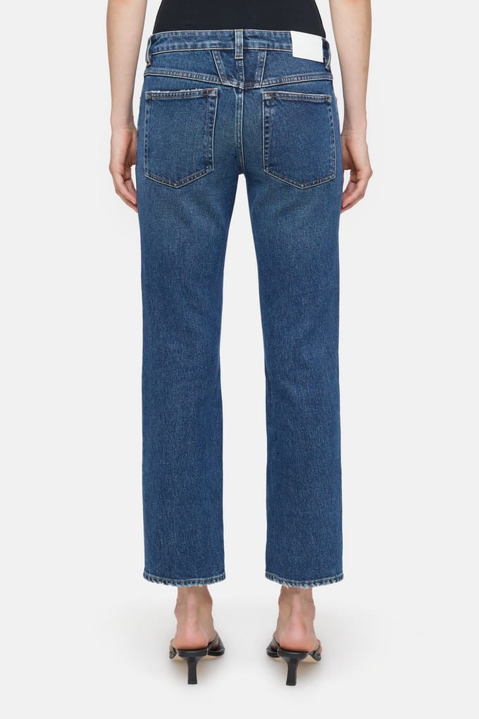 Closed Junna Jeans Dark Blue Maat: W24L32 | Straight Jeans Outlet | Dames | Blauw