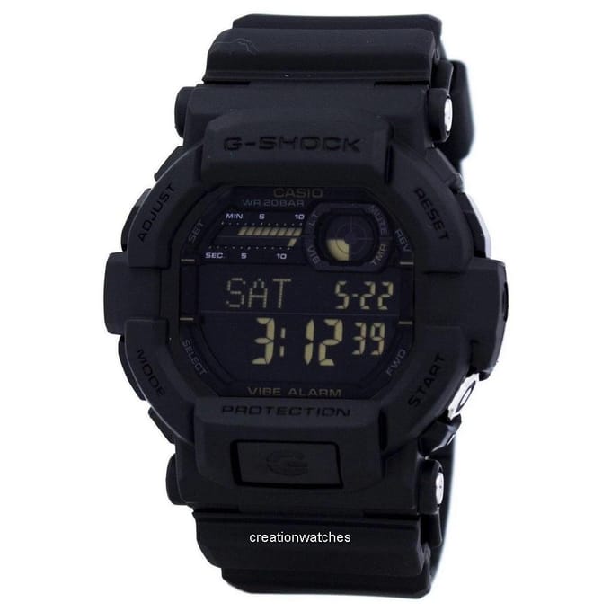 Casio G-Shock Digital GD-350-1B GD350-1B Heren horloge zwart