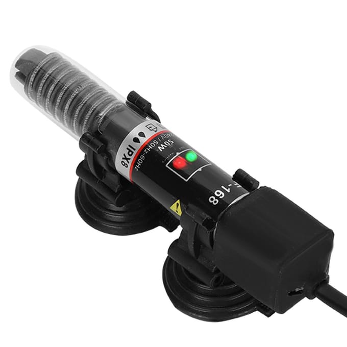 50W Aquarium Verwarmingsstaaf Mini Vissenkommen Constante Temperatuur 26 graden Celsius black