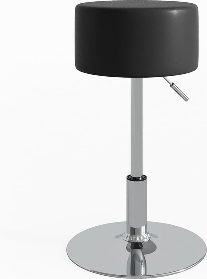Vicco Design Kruk – 33.5 x 67 cm voor kaptafel Zwart