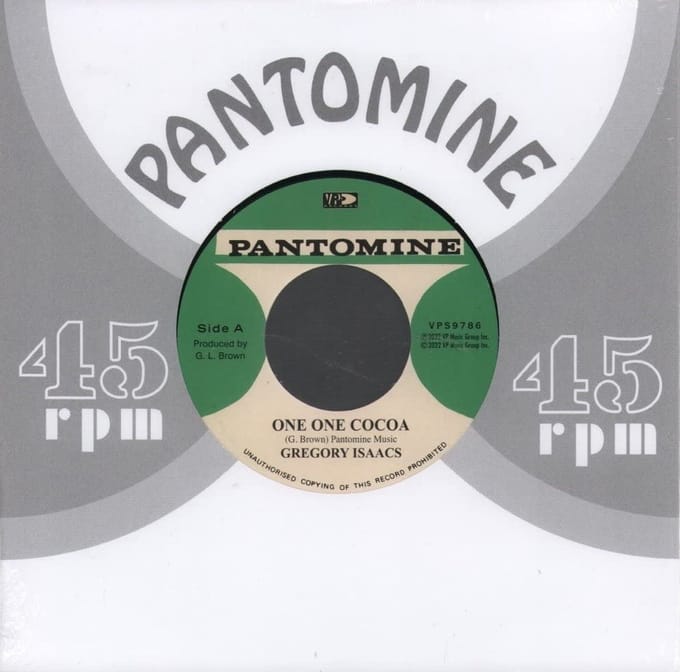 Gregory Isaacs & Glen Brown - One One Cocoa (7" Single)