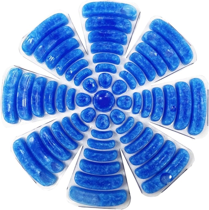 Koelhoed Inserts - Cooler Pad - Hoofd Koelen - PCM Koeltechnologie - 22cm Diameter - Blauw