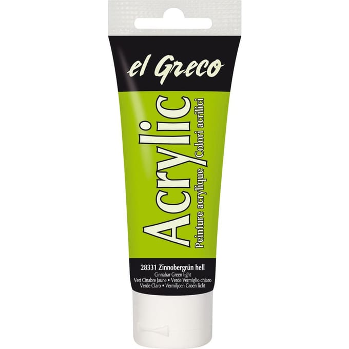 KREUL el Greco Acrylic - Vermiljoen Groen-Licht