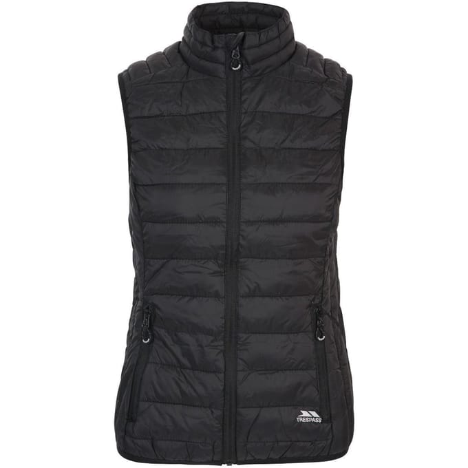 Trespass Dames/dames Teeley Packaway Gilet (Zwart)