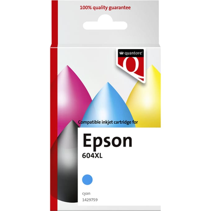 Inktcartridge Quantore alternatief tbv Epson 604XL T10H24 blauw