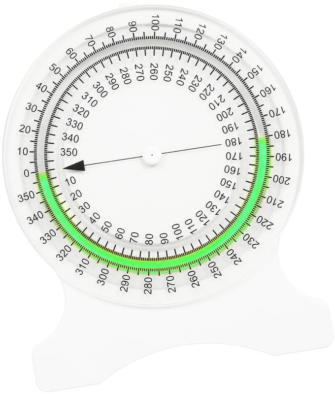 Dailygoods- Hellingsmeter Professioneel - Goniometer - Bewegingsbereik - Meetinstrument - Bubbelontwerp - Fysiotherapie