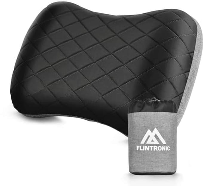 Opblaasbaar Campingkussen voor Nek en Lendenondersteuning - Ergonomisch en Waterdicht