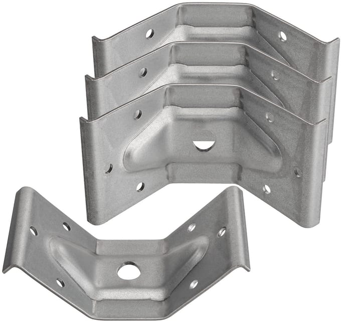 4 x tafelpootbeslag 60 x 100 mm verbindingen van frames en tafelpoten