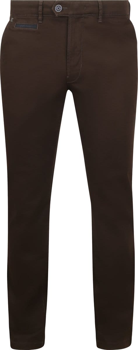 Gardeur Broek Benny-3 Cottonflex All Day Essential Dark Brown / male