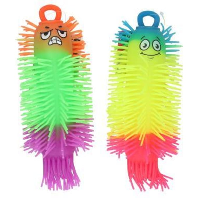 Puffer Ball rainbow fluffy worm 21cm 2asst Fidget artikelen
