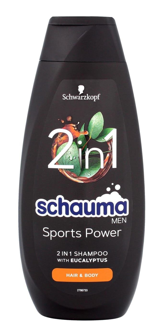 Schauma Men Sports Powers Shampoo 2en1 Cheveux et Corps à l'Eucalyptus 400ML