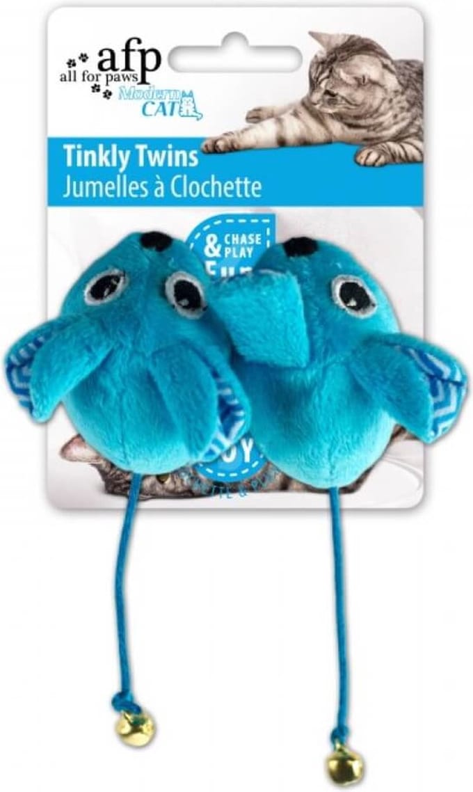AFP Modern Cat Tinkly Twins Blauw - Speelmuizen