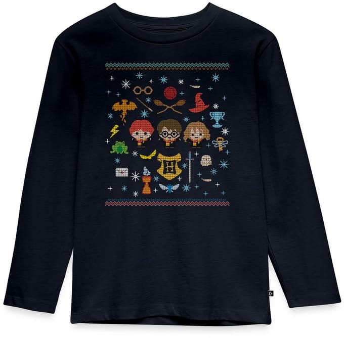 Harry Potter Ugly Christmas Chibi | Lelijk Kerstmis Premium T-Shirt Kinderen
