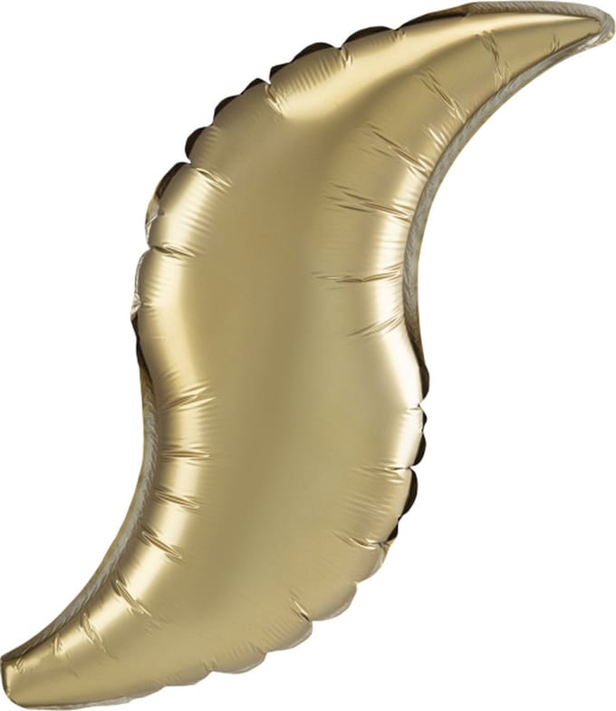 Amscan - Folieballon Goud Satijn Curve - 106 cm