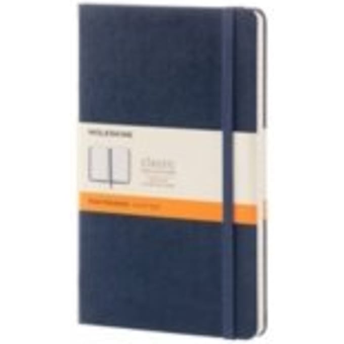 Moleskine Classic Notitieboek - Extra Large - Softcover - Blanco - Saffier Blauw