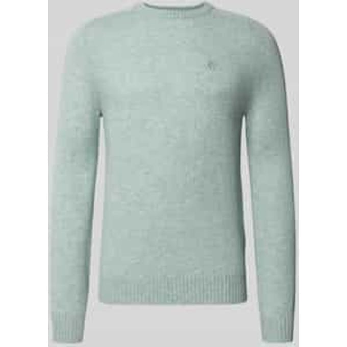 Regular fit gebreide pullover van pure wol