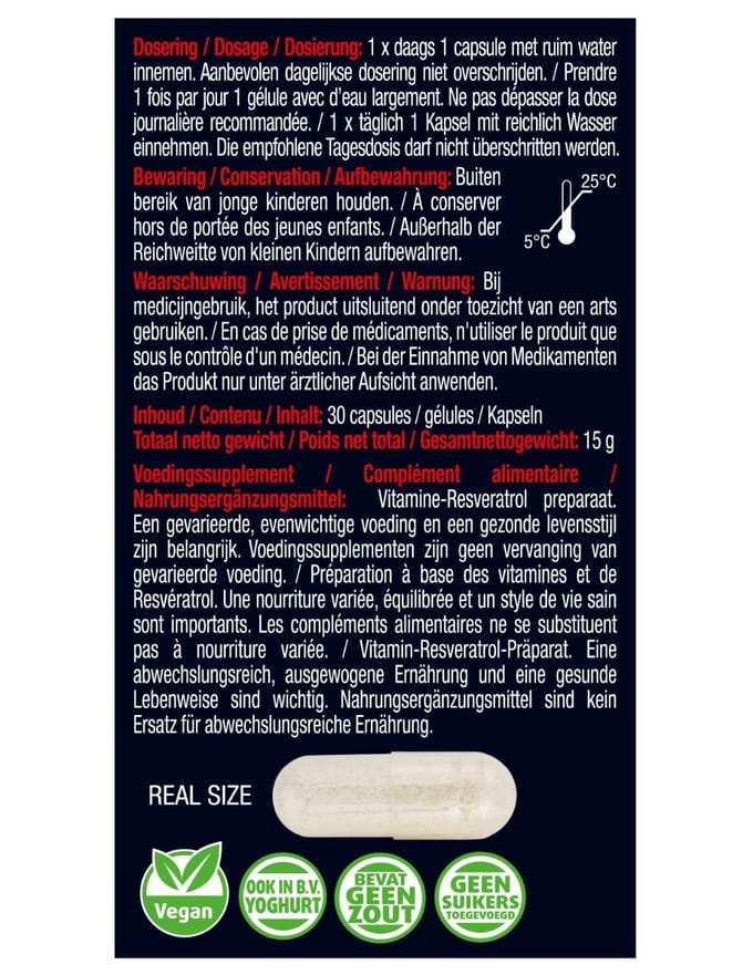 Lucovitaal Super Resveratrol 100 mg 30 capsules