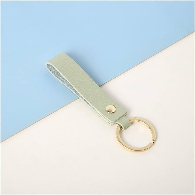 Jumada's - Kunstleren sleutelhanger - Mintgroen/goud