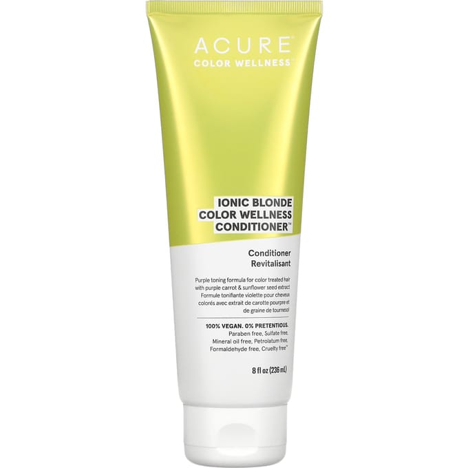 ACURE, Ionic Blonde Color Wellness Conditioner, 8 fl oz (236 ml) yellow