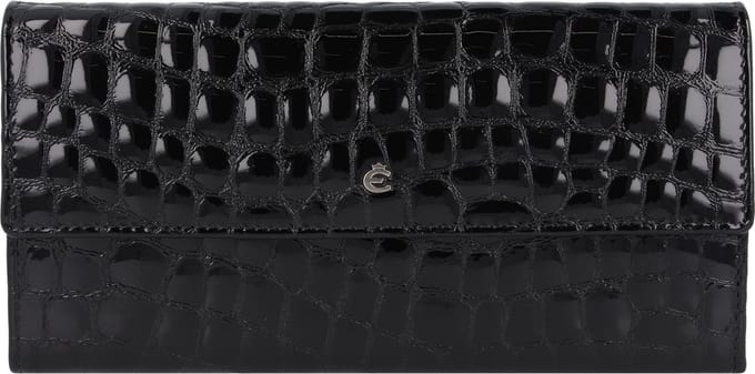 Esquire Nizza Portemonnee RFID-bescherming Leer 18.5 cm - Dames - Horizontaal - schwarz