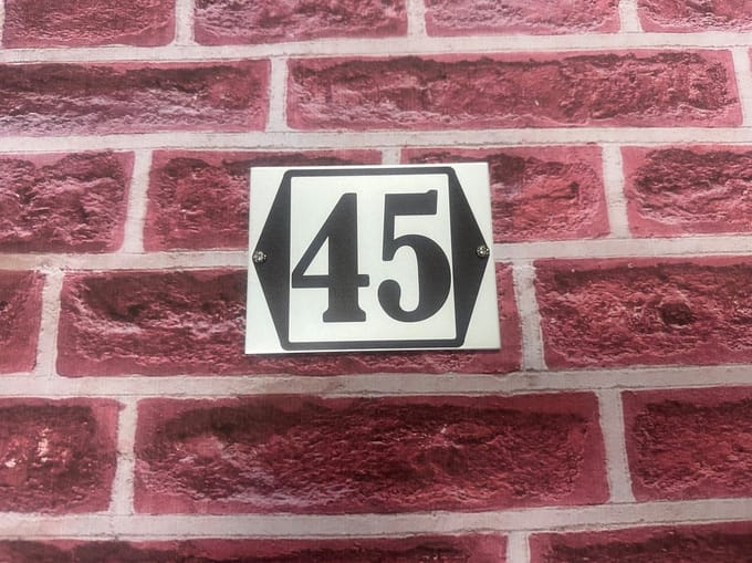 huisnummer 45 klassiek