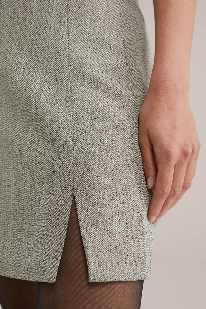 We Fashion Skirt Mini Length Grey Größe: M | Miniröcke Outlet | Damen | Grau