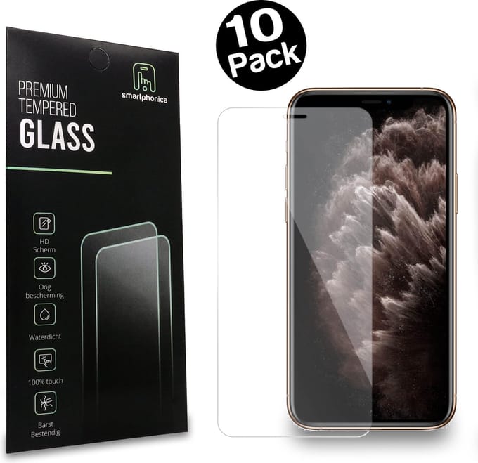 Screenprotector iPhone XS MAX - Screenprotector Glas voor iPhone XS MAX - 10 stuks - Smartphonica
